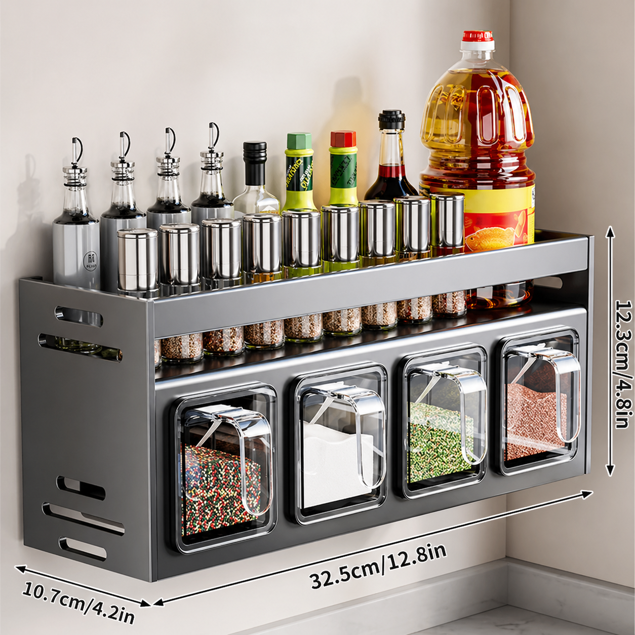 ClearSpace™ Wall Spice Organizer