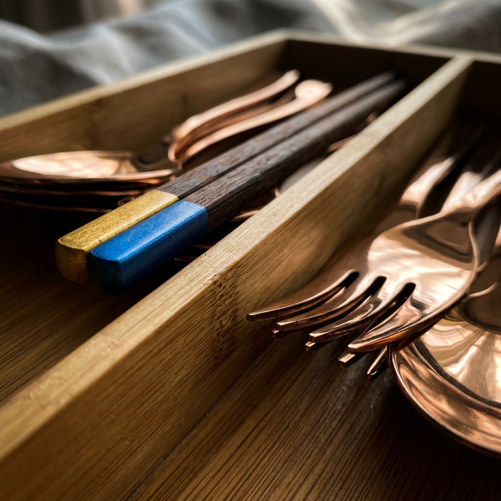 Premium Bamboo Drawer Organizer